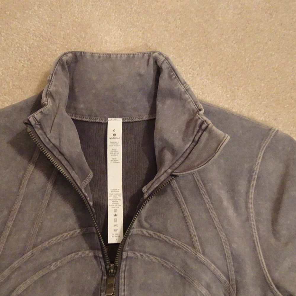 Lululemon Define Jacket *Garment Dye Washed Luna - Picture 6 of 6